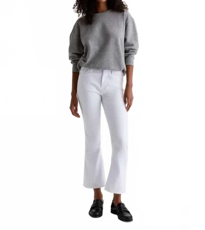 Ag Farrah Boot Crop Jean In Gallery White