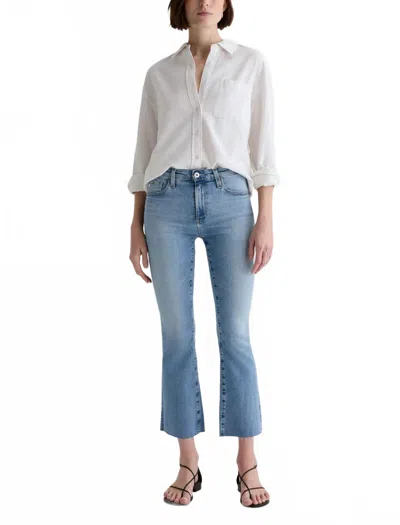 Ag Farrah Boot Crop Jean In Marina In Blue