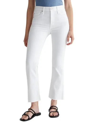 Ag Farrah Boot Crop Jean In Modern White