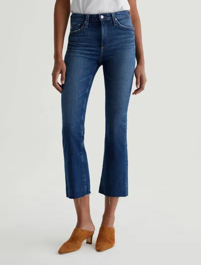 Ag Farrah Boot Crop Jeans In 11 Years Memory In Blue