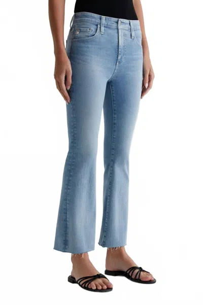 Ag Farrah Boot Crop Jeans In 24 Year Looking Glass In Blue