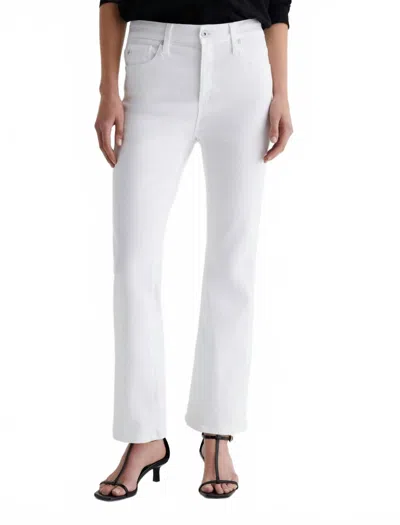 AG FARRAH BOOT CROP JEANS IN GALLERY WHITE
