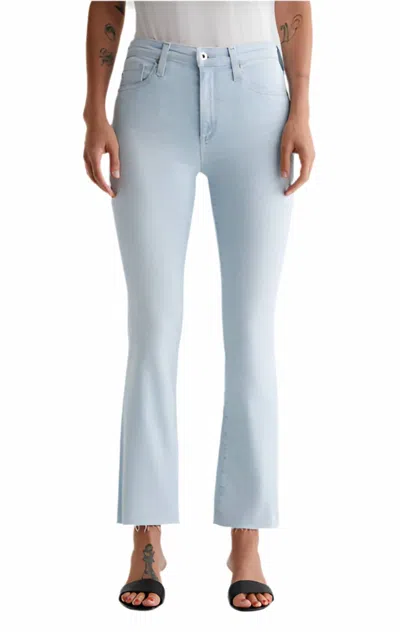 Ag Farrah Boot Crop Jeans In Heatwave In Blue