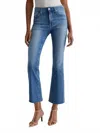Ag Farrah Mid Rise Crop Bootcut Jeans In Blue
