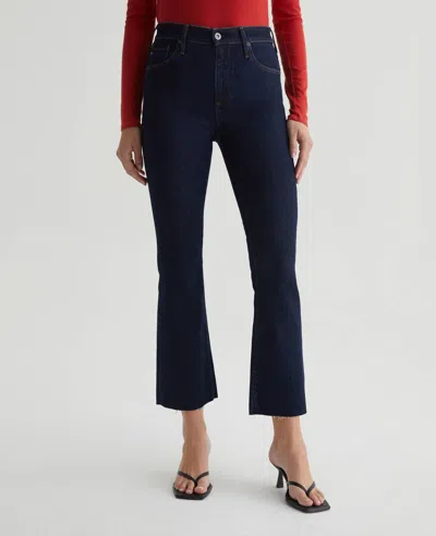 Ag Farrah Boot Crop Jeans In Modern Indigo In Blue