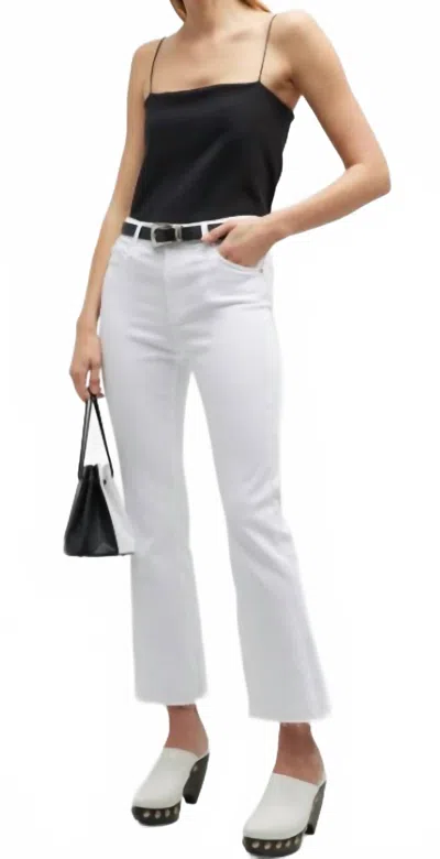 Ag Farrah Boot Crop Jeans In White