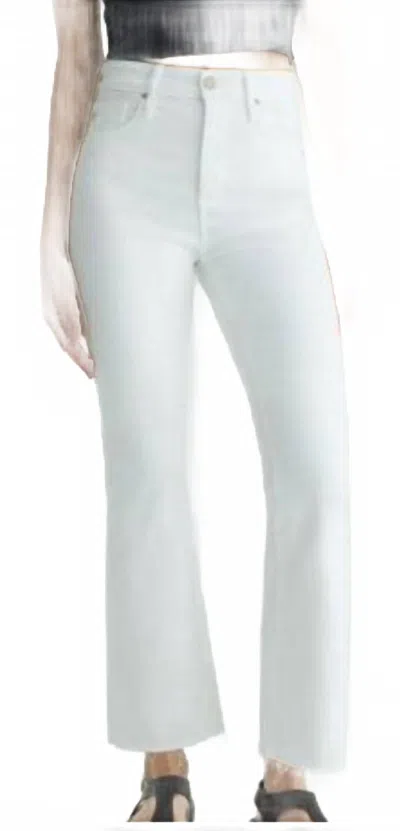 Ag Farrah Boot Crop Jeans In White