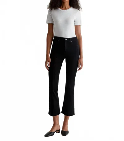 Ag Farrah Boot Crop Pants In Alchemy In Black