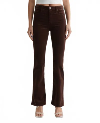 Ag Farrah Boot Jeans In Bitter Chocolate In Brown