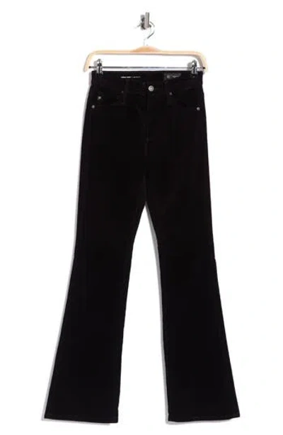 Ag Farrah Bootcut Corduroy Pants In Black