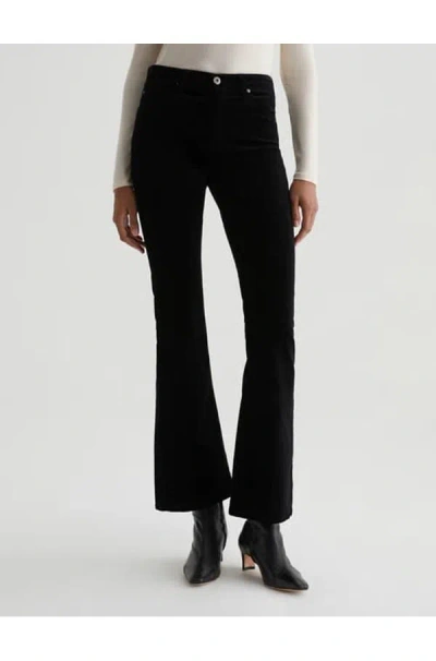 Ag Farrah Bootcut Jean In Super Black Velvet In Multi