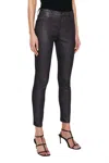 Ag Farrah Coated Skinny Ankle Jean In Luminous Grey In Blue