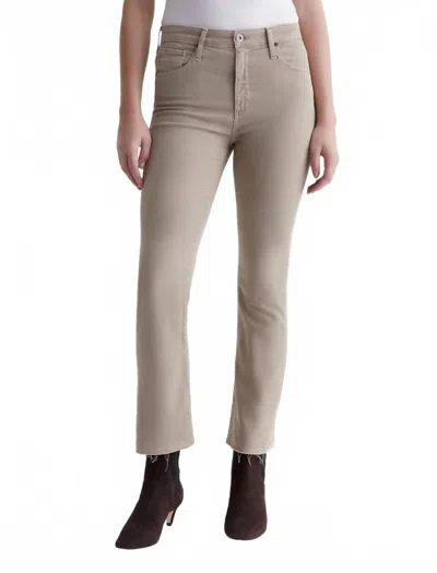 Ag Farrah Crop Bootcut Jean In Sulfur Desert Taupe In Multi