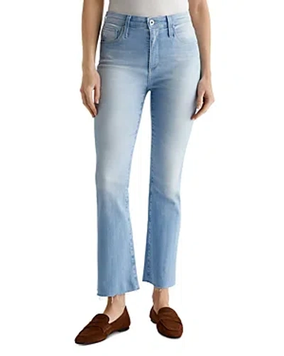 Ag Farrah Cropped Bootcut Jeans In Coastal In Blue