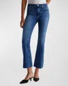 Ag Farrah Raw Hem Crop Bootcut Jeans In Lucerne
