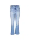 Ag Farrah Faded-effect Flared Jeans In Blue