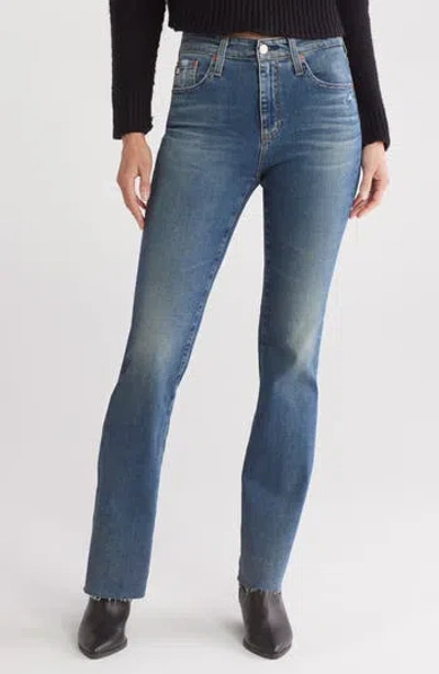 Ag Farrah Fray Hem Bootcut Jeans In 15 Years Portofino