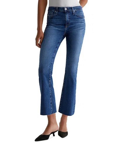 Ag Farrah Raw Hem Crop Bootcut Jeans In 11 Years Memory