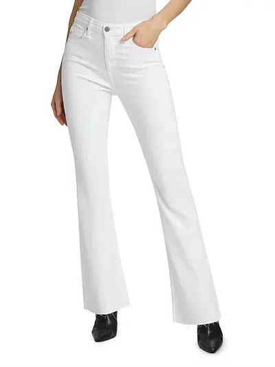 Ag Farrah High Rise Bootcut Jeans In Cloud White