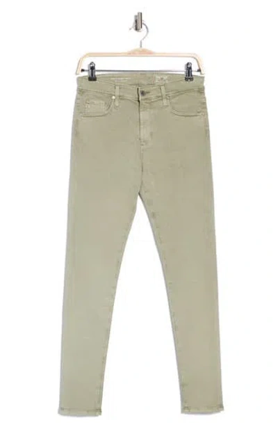 Ag Farrah High Waist Ankle Skinny Jeans In Sulfur Natural Ave