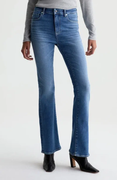 Ag Farrah High Waist Bootcut Jeans In Blue