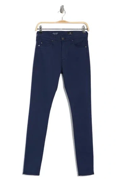 Ag Farrah High Waist Coated Skinny Jeans In Midnight Berlin