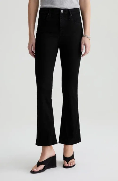 Ag Farrah Raw Hem High Waist Ankle Bootcut Jeans In Animal Print