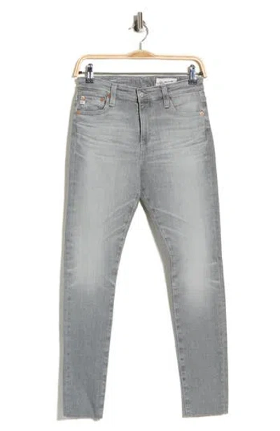 Ag Farrah High Waist Raw Hem Ankle Skinny Jeans
