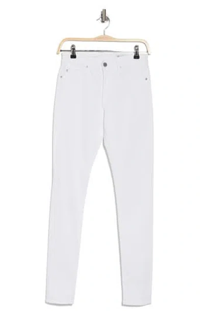 Ag Farrah High Waist Skinny Jeans In White