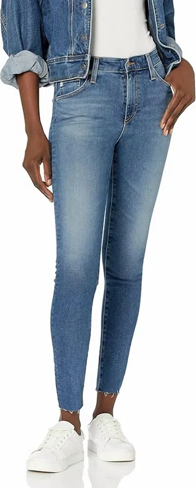 Ag Farrah High-rise Skinny Fit Ankle Jeans In 20 Years Illumination In Blue