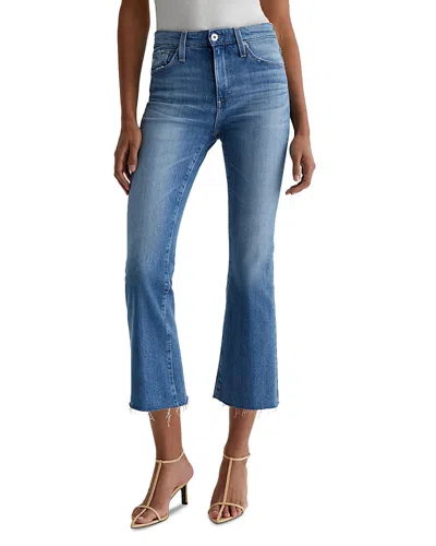 AG FARRAH MID RISE BOOT CROP JEANS IN IRIS