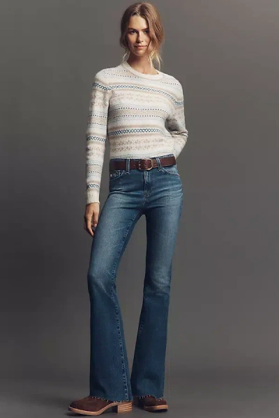 Ag Farrah Mid-rise Boot-leg Jeans In Blue
