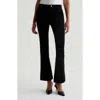 Ag Farrah Mid Rise Bootcut Pants In Super Black/white