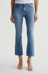 Ag Farrah High Waist Raw Hem Crop Bootcut Jeans