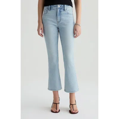 Ag Farrah Mid Rise Crop Bootcut Jeans In Blue