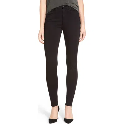 Ag Farrah Mid Rise Skinny Jeans In Black