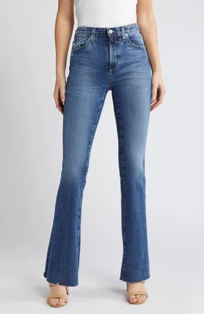 Ag Farrah Raw Hem High Waist Bootcut Jeans In 13 Years Levity