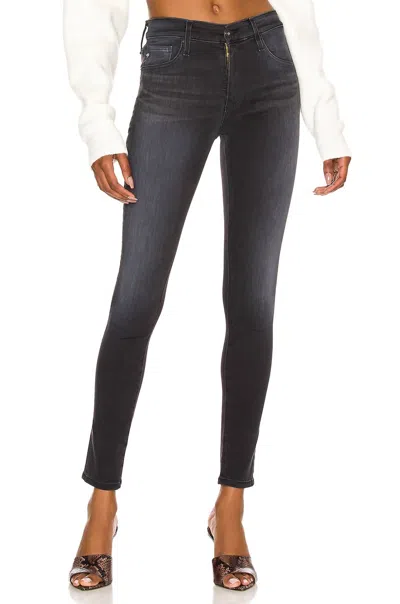 Ag Farrah Skinny Ankle Bronx Jeans In Black