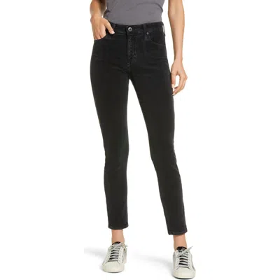 Ag Farrah Skinny Ankle Jeans In Black
