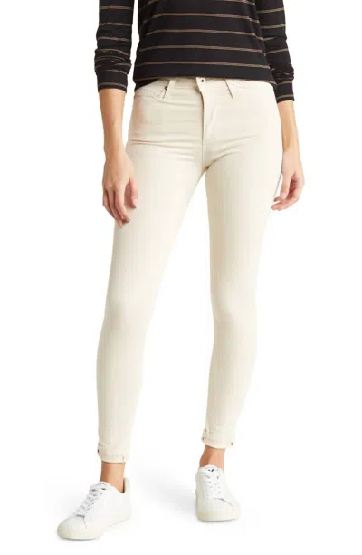 Ag Farrah Skinny Jeans In Chiffon In White