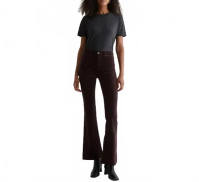 Ag Farrah Velvet Bootcut Jeans In Amaretto In Multi