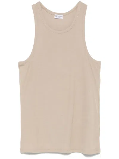 Ag Fine-ribbed Tank Top In Neutrals