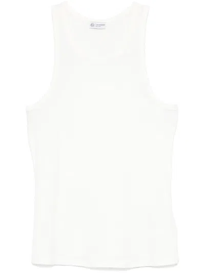 Ag Fine-ribbed Tank Top In White