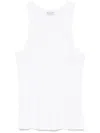 Ag Jaxon Ribbed Tank In White