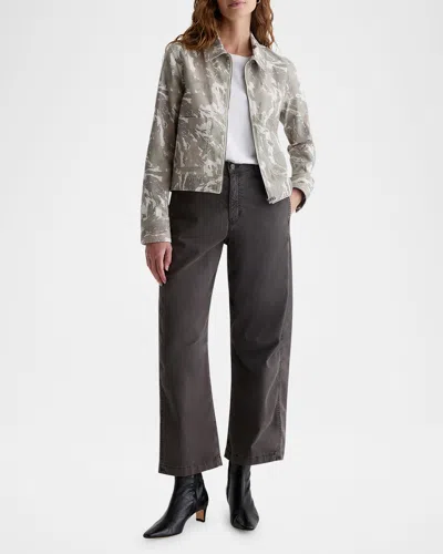 Ag Fiona Barrel Jeans In Sulfur Misty Grey