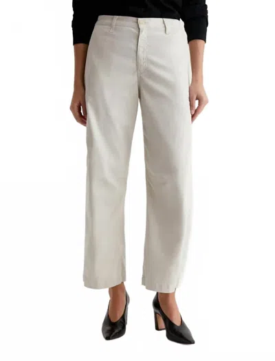 Ag Fiona Ankle Barrel Leg Chinos In Pumice