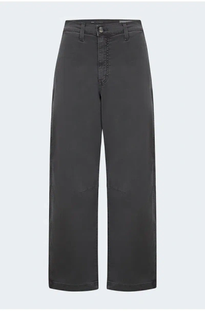 Ag Fiona High Rise Barrel Trouser In Sulfur Misty Grey