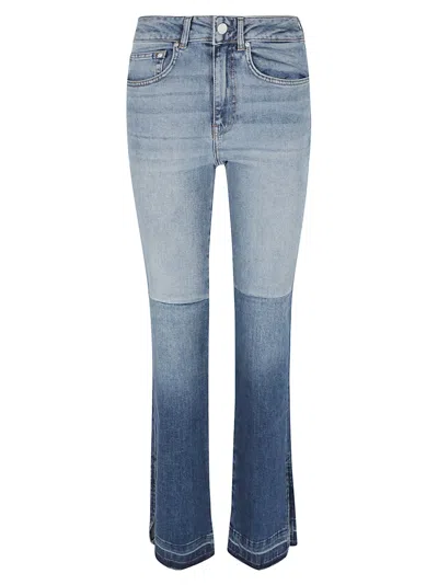 Ag Fitted Buttoned Jeans In La Croisette