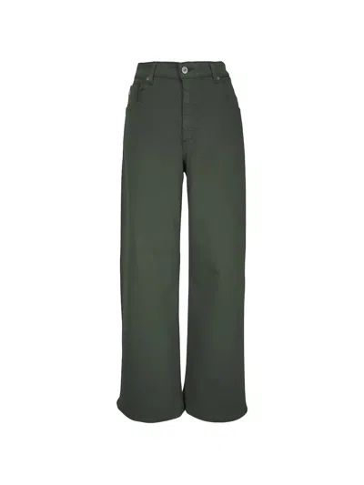 Ag Five-pocket Jeans In Green