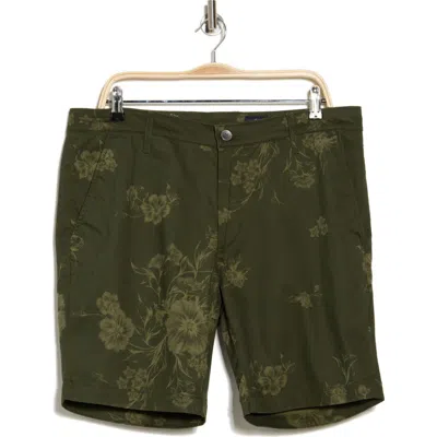 Ag Flora Print Slim Fit Shorts In Botanical Flower Fresh Jive